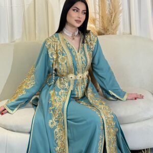 caftan la  turquoise